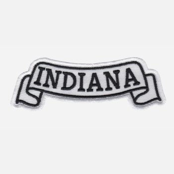 Indiana Top Banner Embroidered Biker Vest Patch