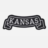 Kansas Top Banner Embroidered Biker Vest Patch