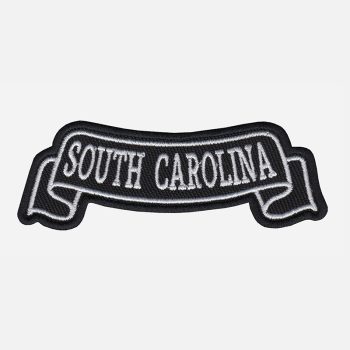 South Carolina Top Banner Embroidered Biker Vest Patch