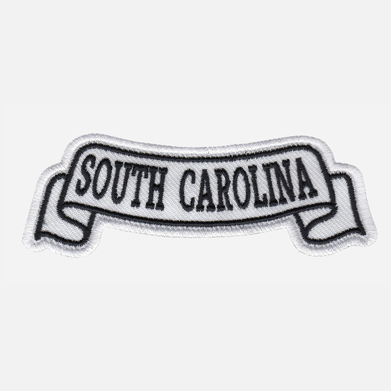 South Carolina Top Banner Embroidered Biker Vest Patch