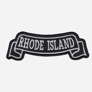 Rhode Island Top Banner Embroidered Biker Vest Patch