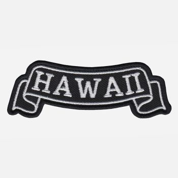 Hawaii Top Banner Embroidered Biker Vest Patch