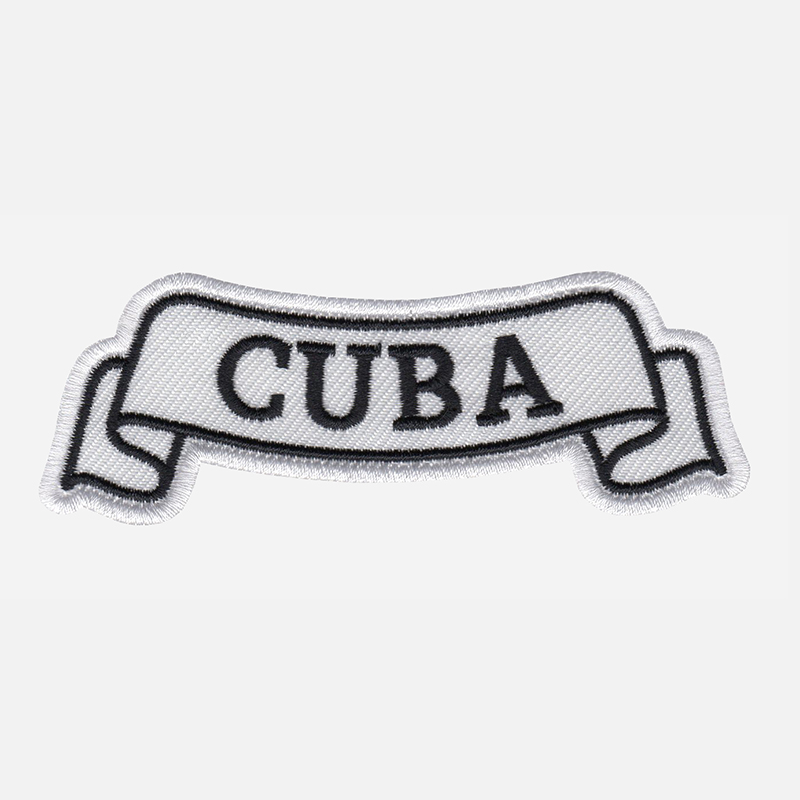 Cuba Top Banner Embroidered Biker Vest Patch