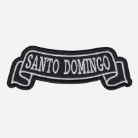 Santo Domingo Top Banner Embroidered Biker Vest Patch