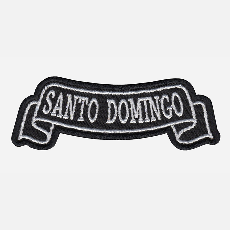 Santo Domingo Top Banner Embroidered Biker Vest Patch