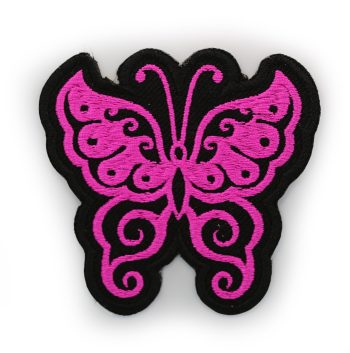 Lady Butterfly Embroidery biker Patch