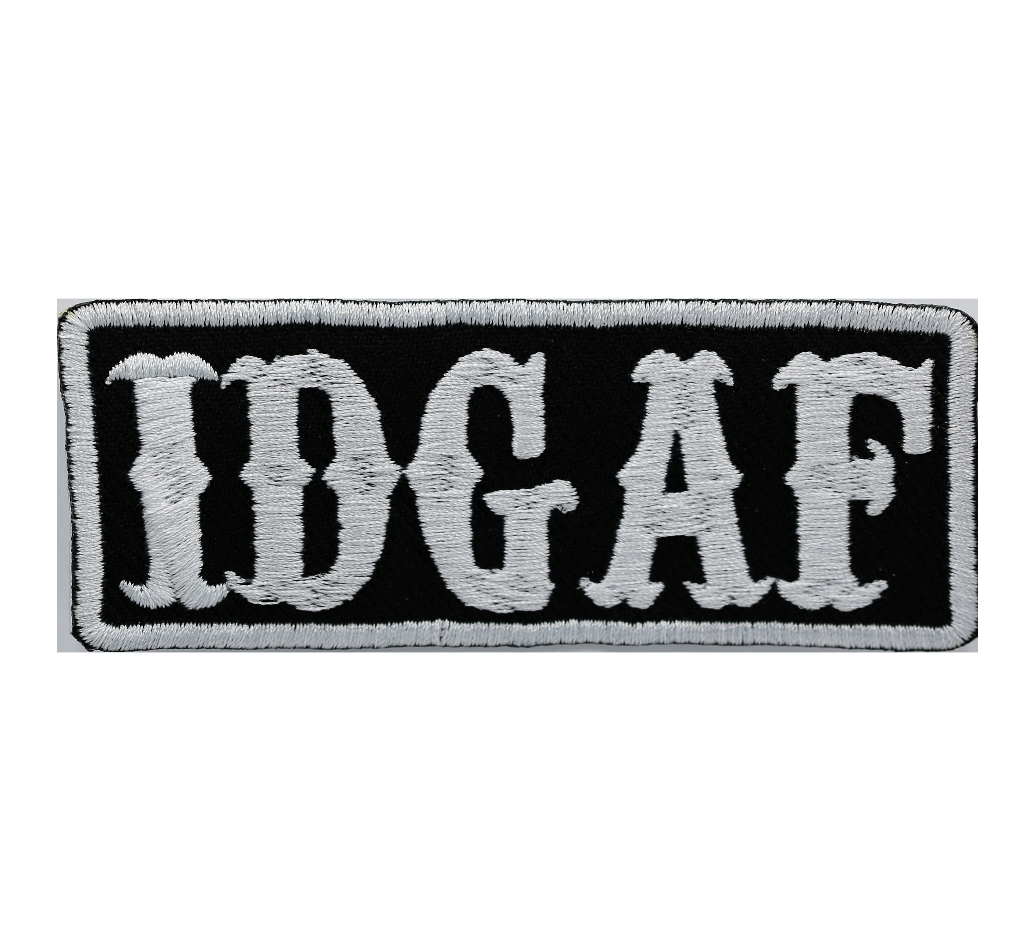 IDGAF Biker Embroider Patch