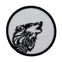 Moon Wolf Biker Embroidery Patch