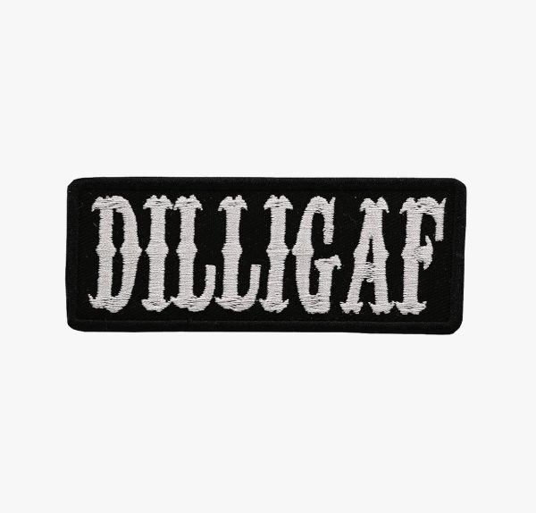 DILLIGAF Biker Patch