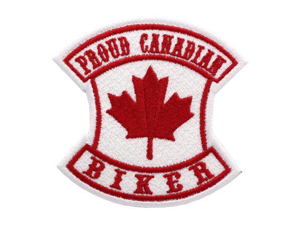 Proud Canadian Biker Embroidered Patch