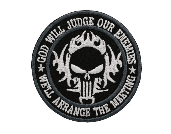 God Will Judge Our Enemies Embroidered Patch