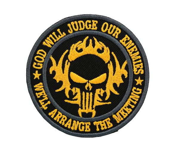 God Will Judge Our Enemies Embroidered Patch - Image 3