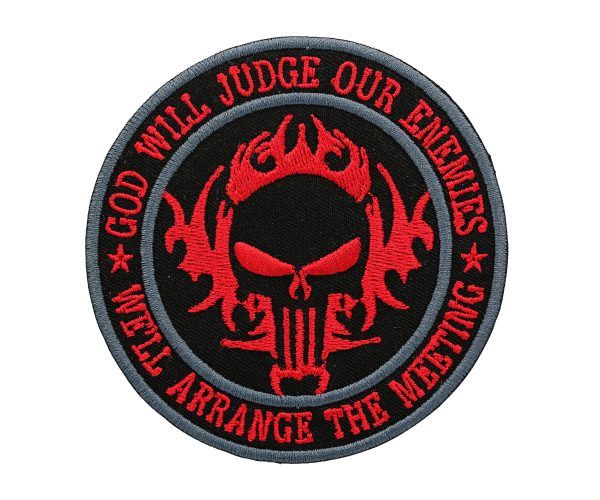 God Will Judge Our Enemies Embroidered Patch - Image 2