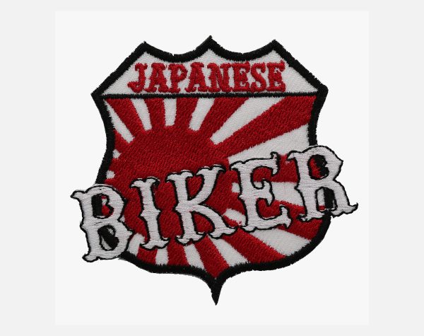 Japanese Biker Shield Embroidered Patch